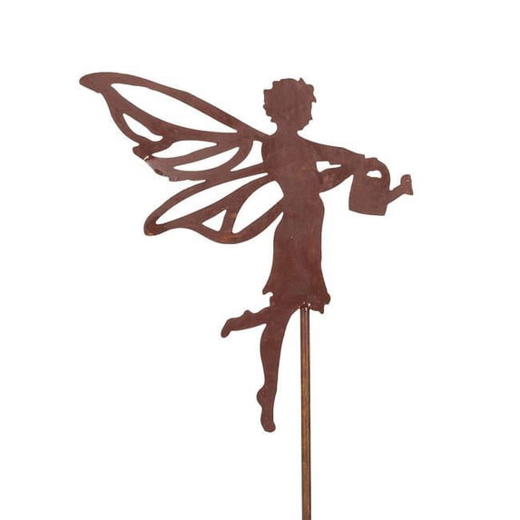 Abbott Collections AB-37-RUSTIQUE-06 Watering Fairy Garden Stake