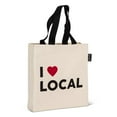 thumbnail image 1 of Abbott Collections AB-56-TB-LOCAL-02 14.5 x 16 in. I Love Local Tote Bag, Natural & Black, 1 of 1