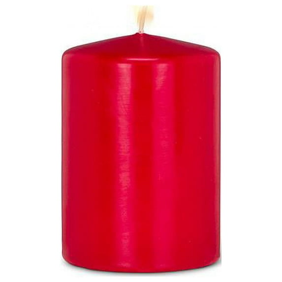Abbott Collections AB-82-CLASSIC-10070-28 4 in. Pillar Candle, Red