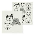 thumbnail image 1 of Swedish Dish Cloth Simple Dog Faces Dishcloths Cellulose Eco-Friendly 84Asdab59, 1 of 4