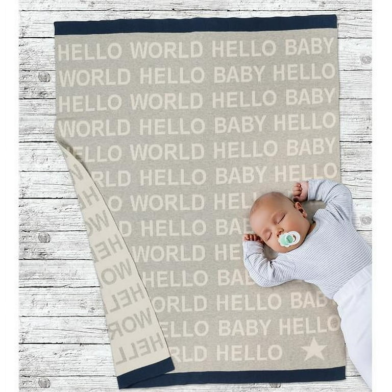Hello world online baby blanket