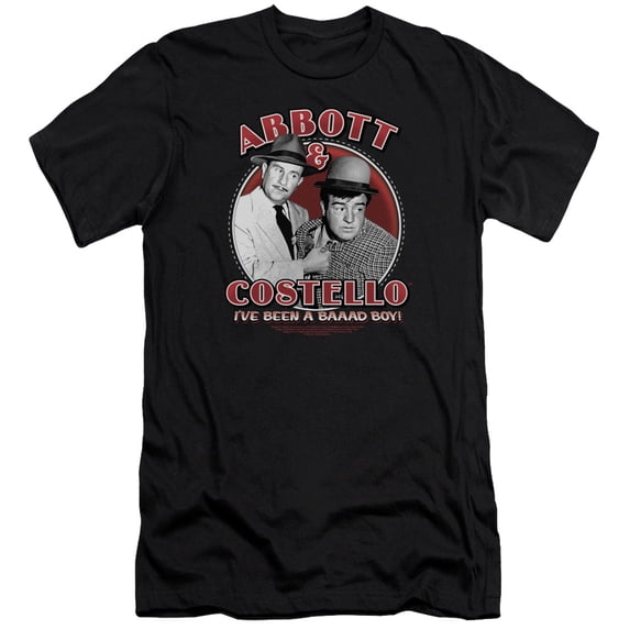 Abbott & Costello - Bad Boy - Premium Slim Fit Short Sleeve Shirt - Large