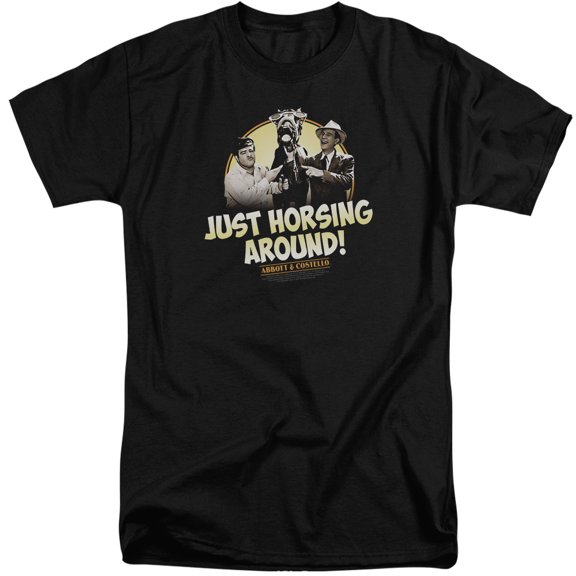 Abbott & Costello - Horsing Around - Tall Fit Short Sleeve Shirt - X-Large