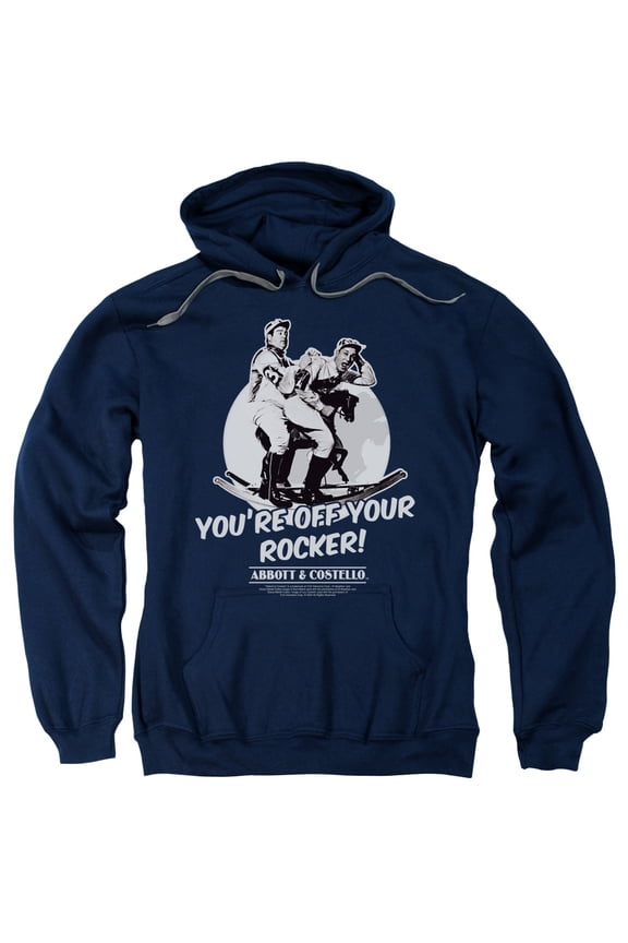Abbott & Costello Men's  Off Your Rocker Hooded Sweatshirt Blue