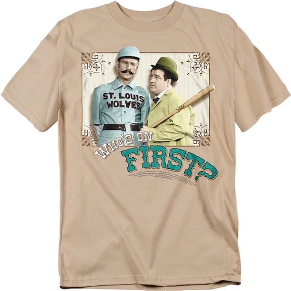Abbott & Costello T-Shirt Whos On First Unisex Graphic Tee For Men & Women
