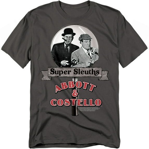 Abbott & Costello T-Shirt Super Sleuths Unisex Graphic Tee For Men & Women
