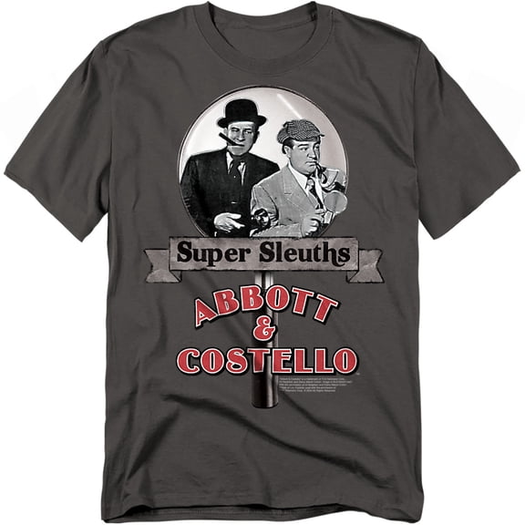 Abbott & Costello T-Shirt Super Sleuths Unisex Graphic Tee For Men & Women