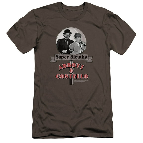 Abbott & Costello - Super Sleuths - Premium Slim Fit Short Sleeve Shirt - Medium