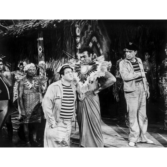 Abbott & Costello Talking to Village Chief Photo Print (8 x 10)