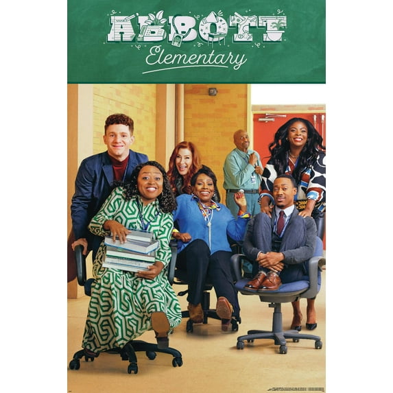 Abbott Elementary - Group Chairs Wall Poster, 14.725" x 22.375"