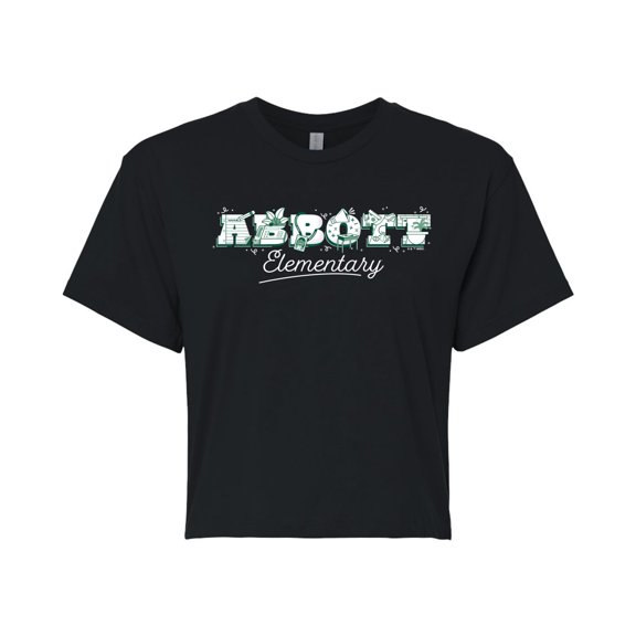 Abbott Elementary - Logo - Juniors Cropped Graphic T-Shirt