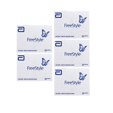 Abbott Freestyle Log Book, 3''x 8'', Blue/ White
