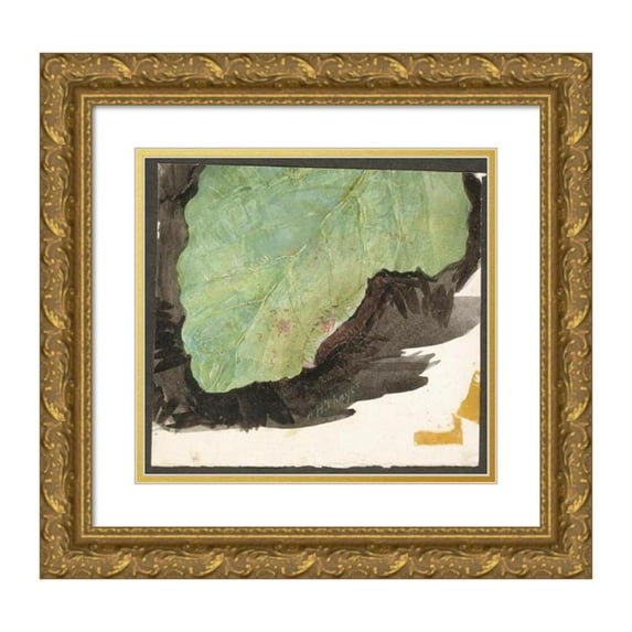 Abbott Handerson Thayer 13x12 Gold Ornate Wood Frame and Double Matted Museum Art Print Titled - Heterocampa Biundata, Walker, Study for Book Concealing Coloration in the Animal Kingdom