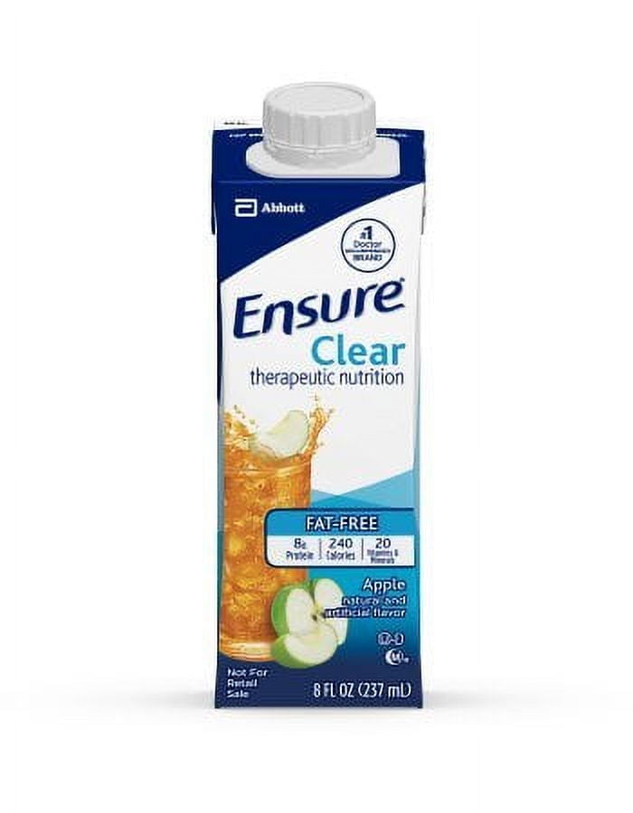 Ensure Clear Therapeutic Nutrition Apple Flavor 8 fl oz Carton Ready to Drink