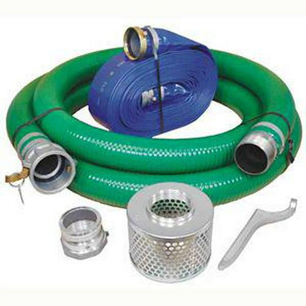 Abbott Rubber 3 in. ID Water Pump Suction/Transfer Hose Kit with
