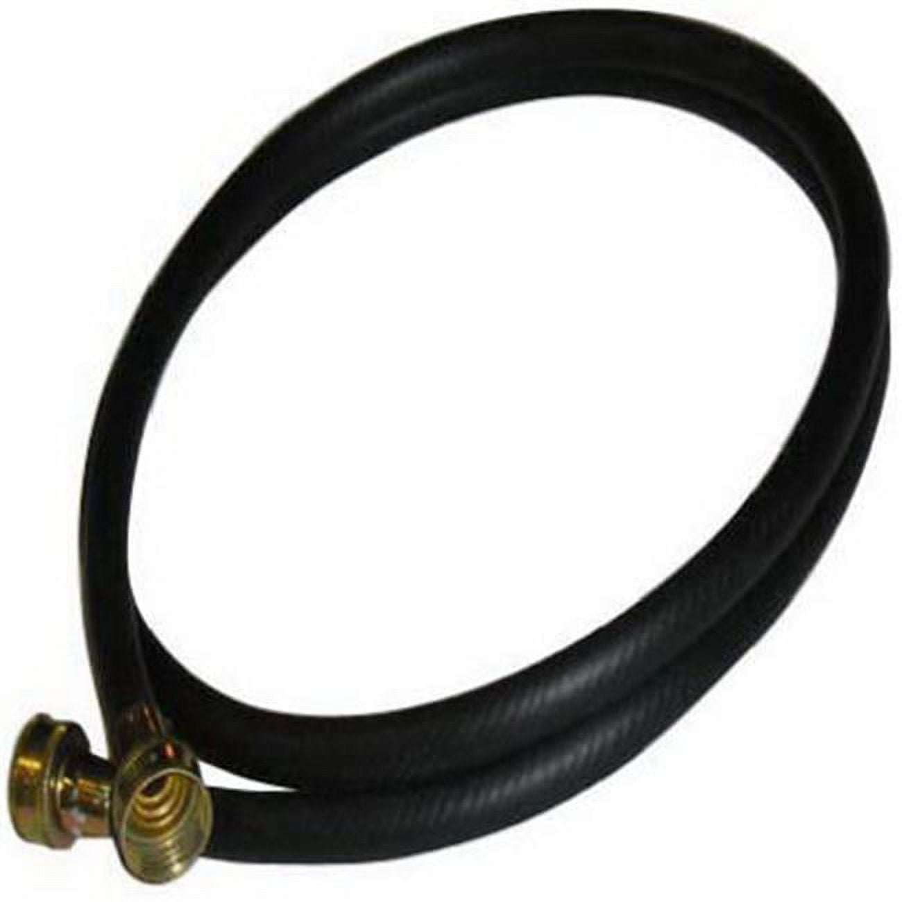 5 ft. Black Polyester-Reinforced EPDM Rubber Washing Machine Hose