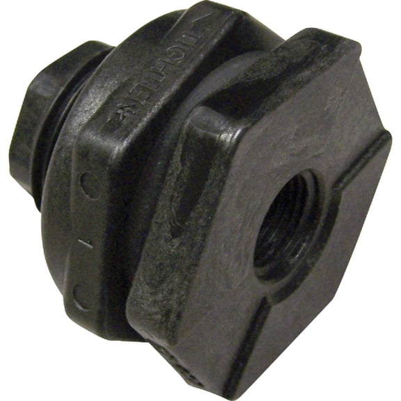Abbott Rubber Poly-Alloy Bulkhead Adapter - Pack of 8