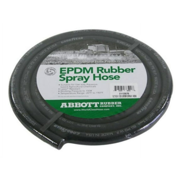 Abbott Rubber X1110-0381-10 3/8 in. x 10 ft. 150 PSI EPDM Rubber Spray Hose