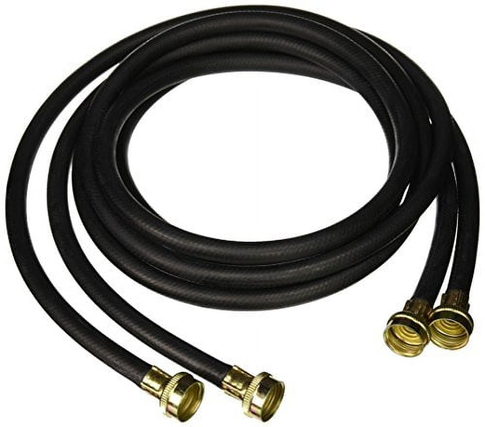 "Abbott X11098FFTP Black EPDM Washing Machine Hose 8', 2pk"