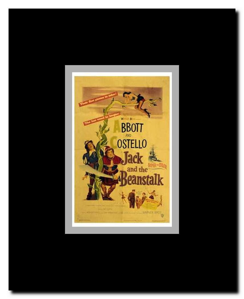 Abbott and Costello Jack and the Beanstalk c.1952 Framed Movie Poster