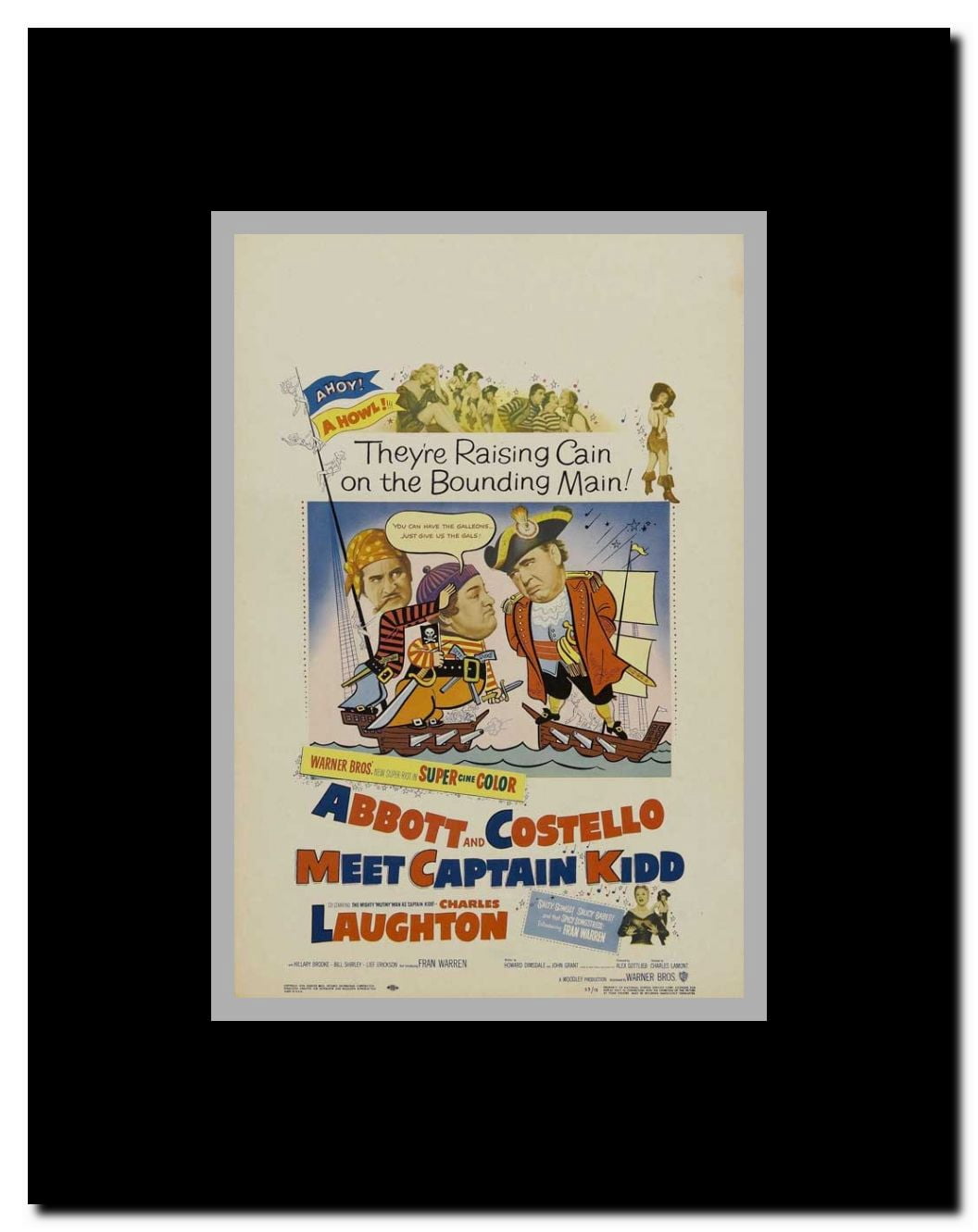 Abbott and Costello Meet Captain Kidd Framed Movie Poster
