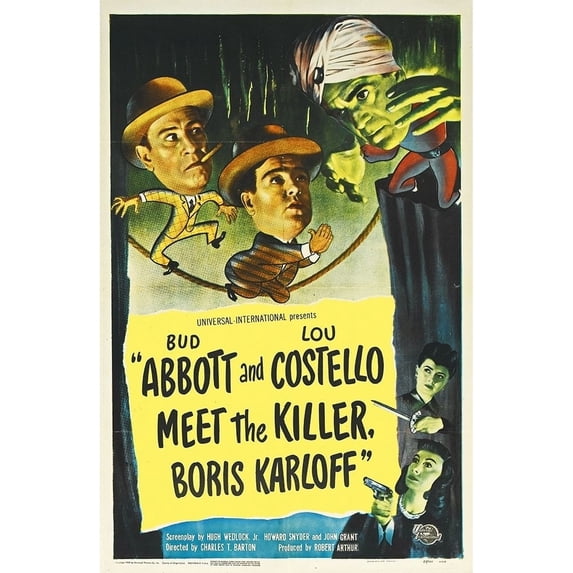 Abbott and Costello - Meet The Killer Poster Print by Hollywood Photo Archive Hollywood Photo Archive