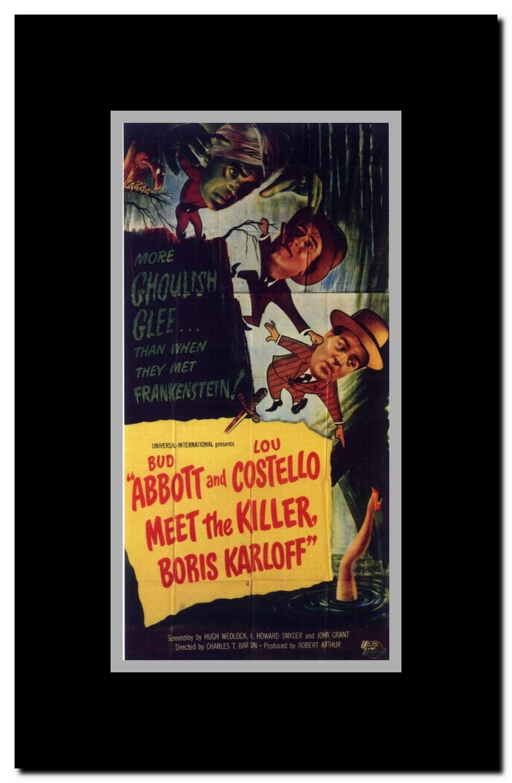Abbott and Costello Meet the Killer Boris Karloff Framed Movie Poster
