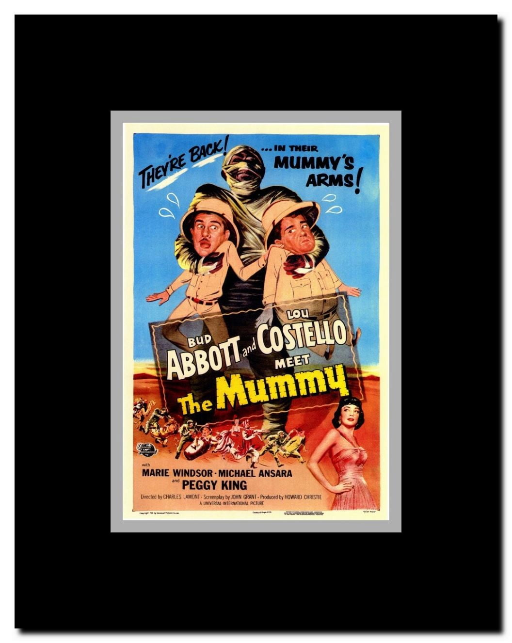 Abbott and Costello Meet the Mummy Framed Movie Poster