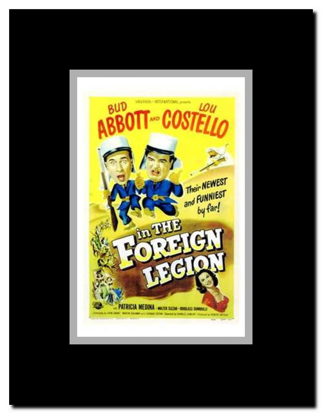 Abbott and Costello in the Foreign Legion c.1950 Framed Movie Poster