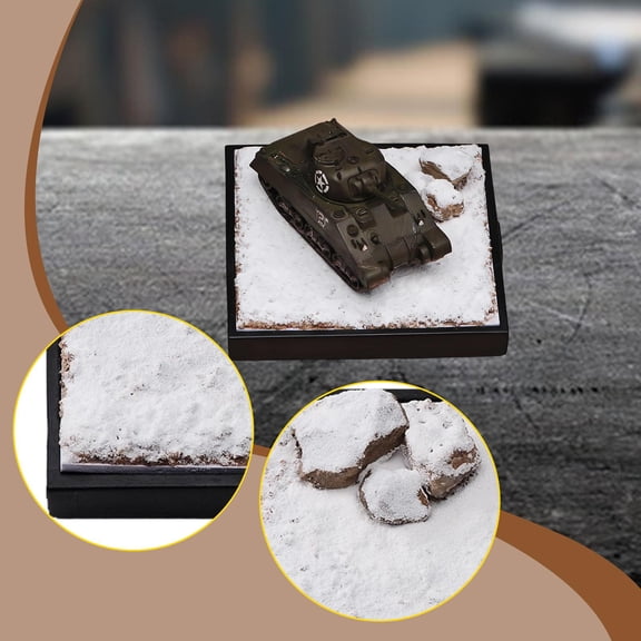 Abbraccia 1:64 Scale Snow Diorama: Miniature Model Kit to Assemble Yourself, Accessories for Architectural Model, Base, Background, Display Stand.