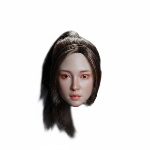 Abbraccia 1 Piece Female Head Sculpt Headpiece Figure Head Realistic 1/6 Scale Accessory for 12 Inch Action Figure Collectors