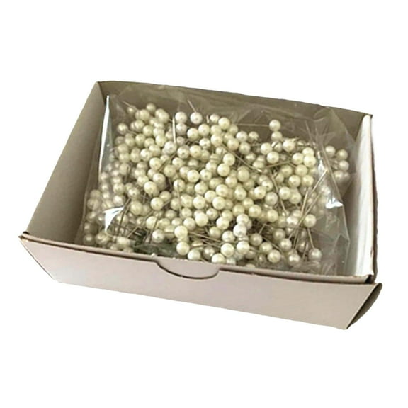 Abbraccia 1000x Sewing Pins Corsage Rod Pins 1inch Long Positioning Pins Straight Pin for Fabric Quilting Pins for Dressmaker Patchwork White