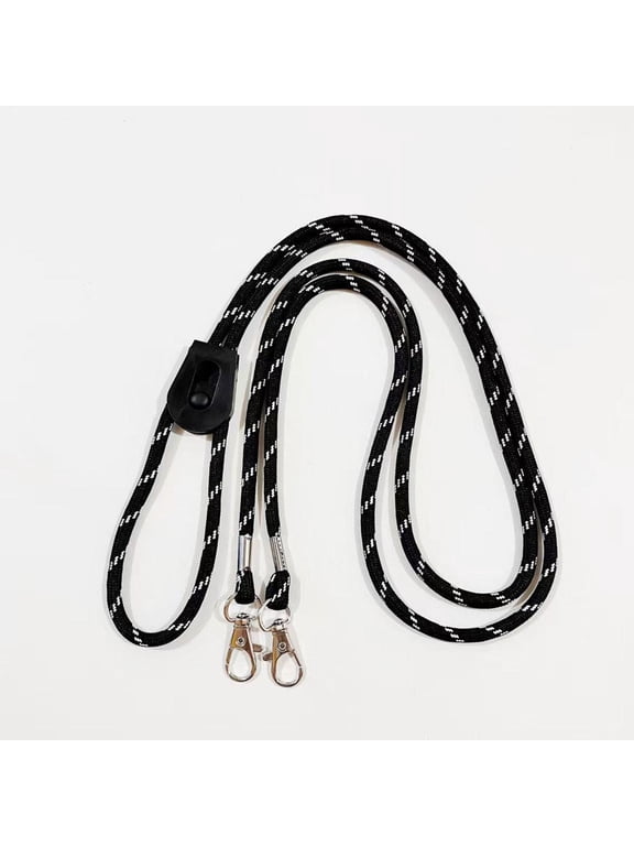2 Pieces Ski Glove Leash Adjustable Wrist Straps Mitten Clip Attachment Connector Anti Lost Rope Polyester Construction Suitable for Outdoor Skiing Snowboard Hiking Black 150cm