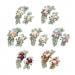 Abbraccia 2 Pieces Wedding Arch Flowers Welcome Sign Decoration Corner Flowers Artificial Flowers for Ceremony Birthday Window Ornament Champagne