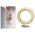 thumbnail image 1 of Abbraccia 20 Pieces Wind Chime Circles Top Circles Wooden s Wood s Wind Chime Frame for DIY Crafts Children's Toys 4 cm 3 Hole, 1 of 9