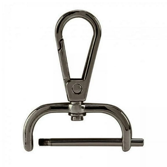 Abbraccia 2xSwivel Lobster Clasps, Bag Handbag Clasps, PU Leather Accessories, Keychain Clasps Swivel Snap Hooks Clips for DIY Shoulder Straps Belt , 31mm Black, 2 Pcs