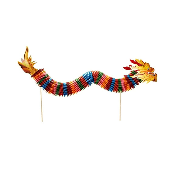 Abbraccia 3D Chinese New Year Paper Festival Dragon Photo Prop Children Handicrafts Paper for Birthday Party 1.5m