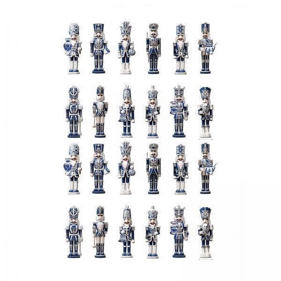 Abbraccia 3x24x Christmas Nutcracker Ornaments Decor Sturdy for Living Room