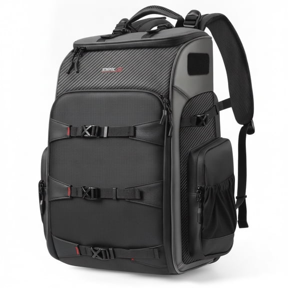 Abbraccia 40L Drone Camera Backpack Hard Shell Case Adjustable Interior Dividers Padded Laptop Compartment Water Resistant Travel Backpack for Photographers