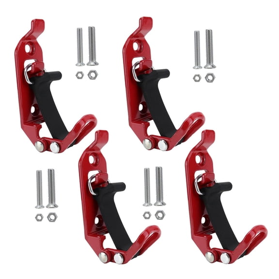 Abbraccia 4x Hammer Holder for Truck Equipment Wall Mounting Brackets Boats Heavy Duty Red