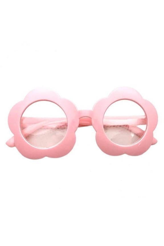 4xFlower Shape Special Effect Sunglasses Light Diffraction Glasses pink