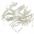thumbnail image 1 of Abbraccia 5x100pcs Plated Metal Bar Connector Jewelry Findings 5 Pcs, 1 of 5
