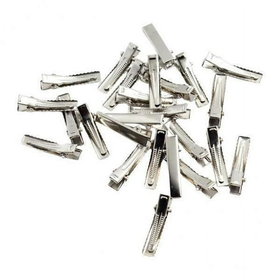 Abbraccia 5x30/100Pack Flat Single Prong Alligator Hair Clips DIY 32mm 30pcs