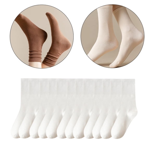 Abbraccia 6 Pair Elastic Women above Ankle Crew Socks for Parties Casual Sports All Season for Adults Women