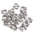 Abbraccia 6x20Pcs Alloy Diamond Shaped Charms Pendants for DIY Jewelry