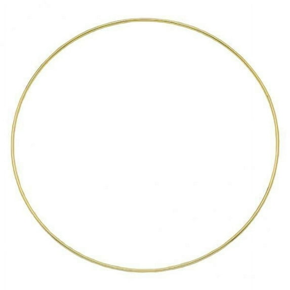 Abbraccia 6xGold Metal Dreamcatcher Rings Wreath Macrame Craft Hoops 8cm