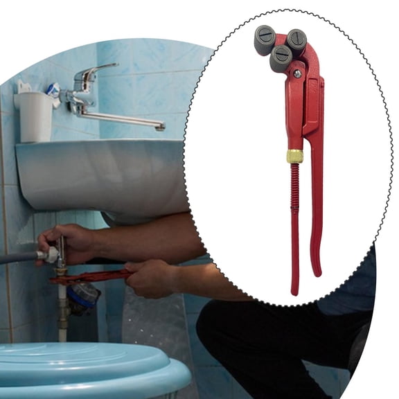 Abbraccia Adjustable Triangular Roller Thread Plier Plumbing Tool Efficient Sturdy Precision Professional Tube Threaded Roughing Pliers