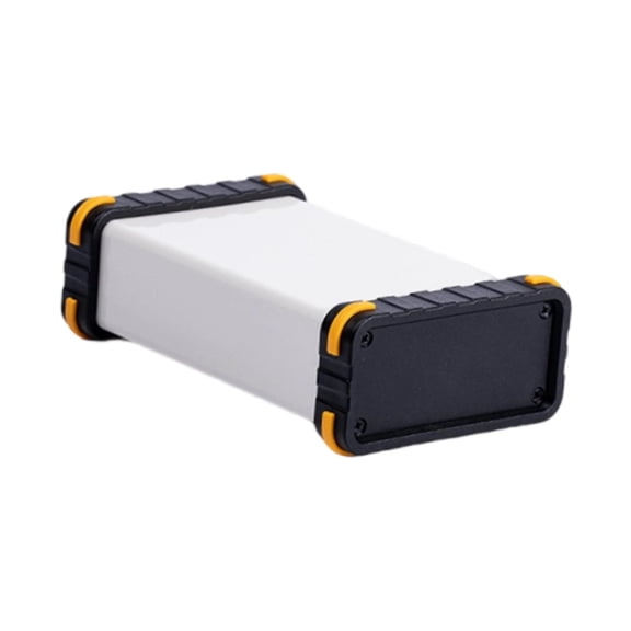 Abbraccia Aluminum Project Box Electronic Enclosure Case Instrument Housing Power Supply Junction Box Sturdy Aluminum Construction Suitable for DIY Electronic P White