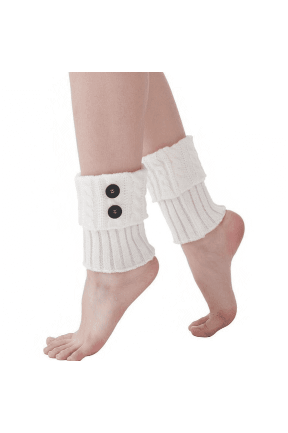 Ankle Socks, Warm Tube, Unisex, Breathable, Black, cream
