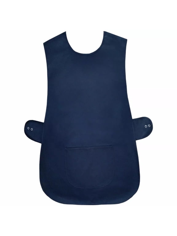 Apron Vest Smock Lightweight Polyester Quick Absorbing with Front Pocket for Salon Barbers and Cafe Staff